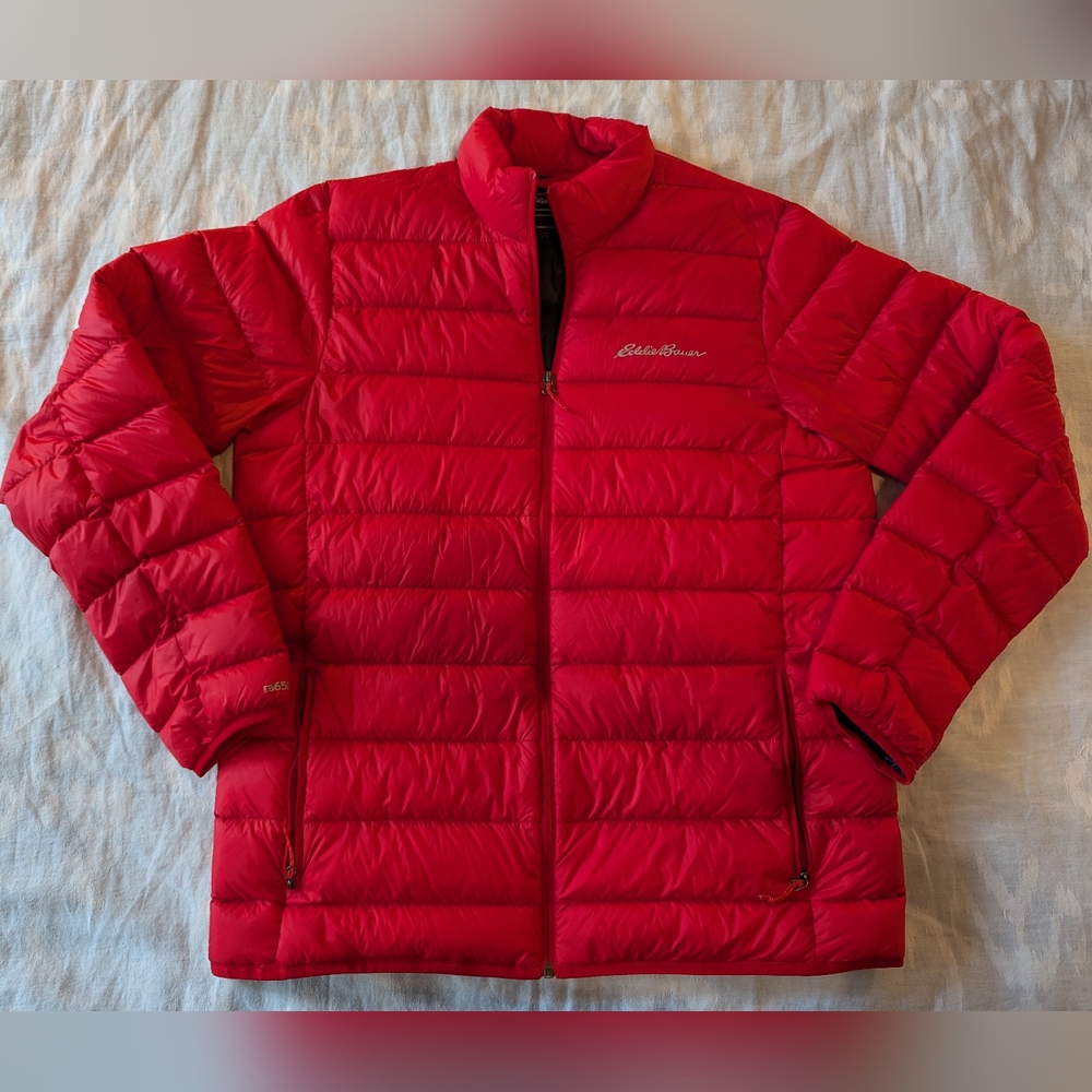 Eddie Bauer Red Puffer Jacket